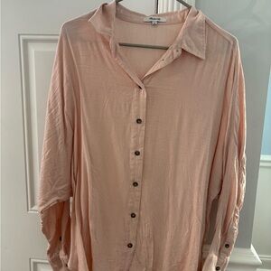 Madewell Light Pink Button-up Blouse